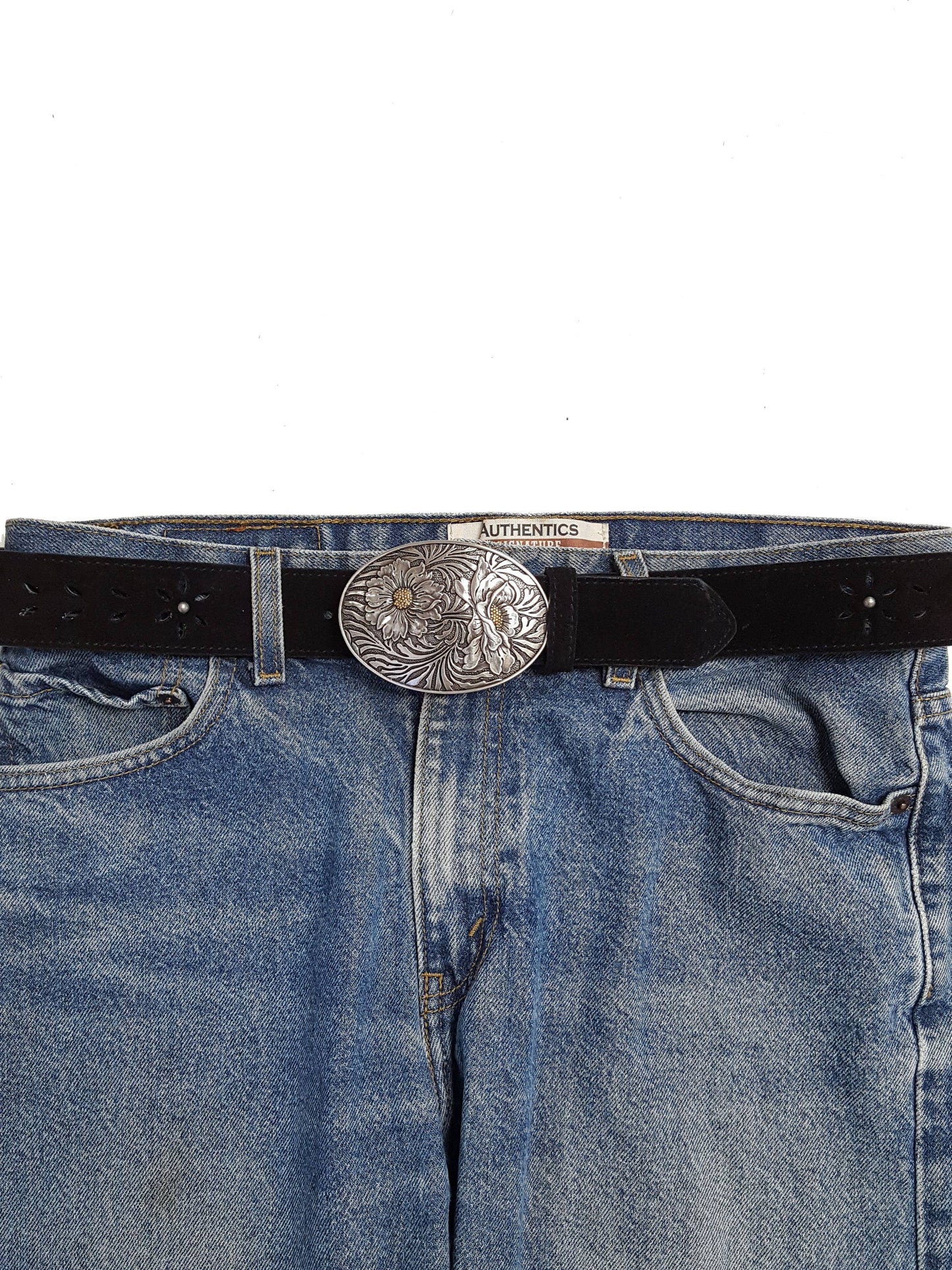 Buckle: Western Oval Sunflower Buckle