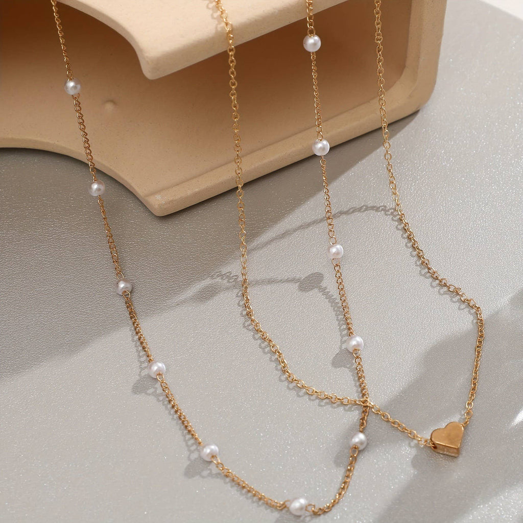 LAYERED HEART NECKLACE