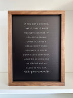 Till You Can't Wood Sign: Black dark walnut 8x12"
