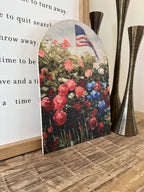 Floral Red White Blue Arch : Small