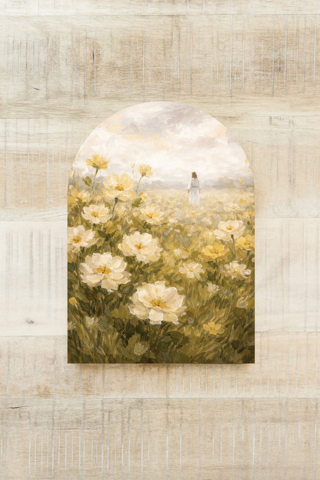 Wildflowers and Jesus Arch Christian Art: Medium