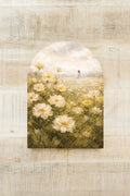 Wildflowers and Jesus Arch Christian Art: Medium