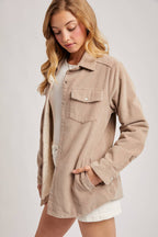 CORDUROY SHERPA-LINED JACKET