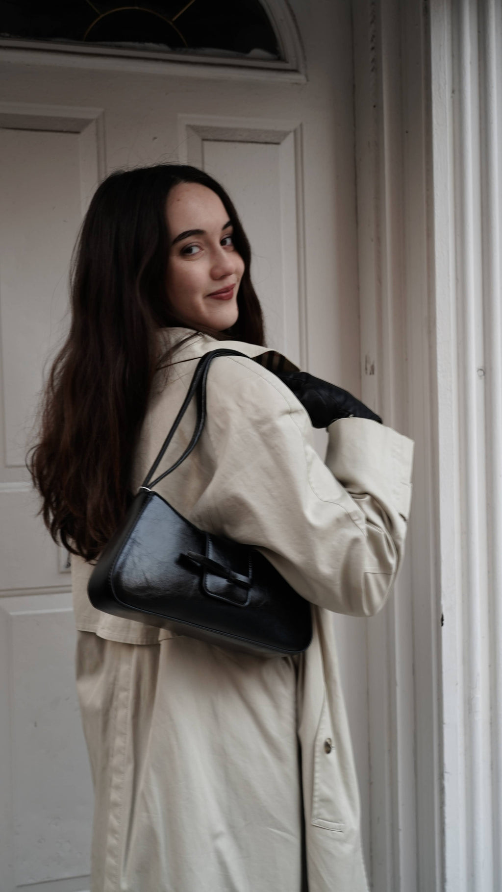 Mini Bow Baguette Handbag