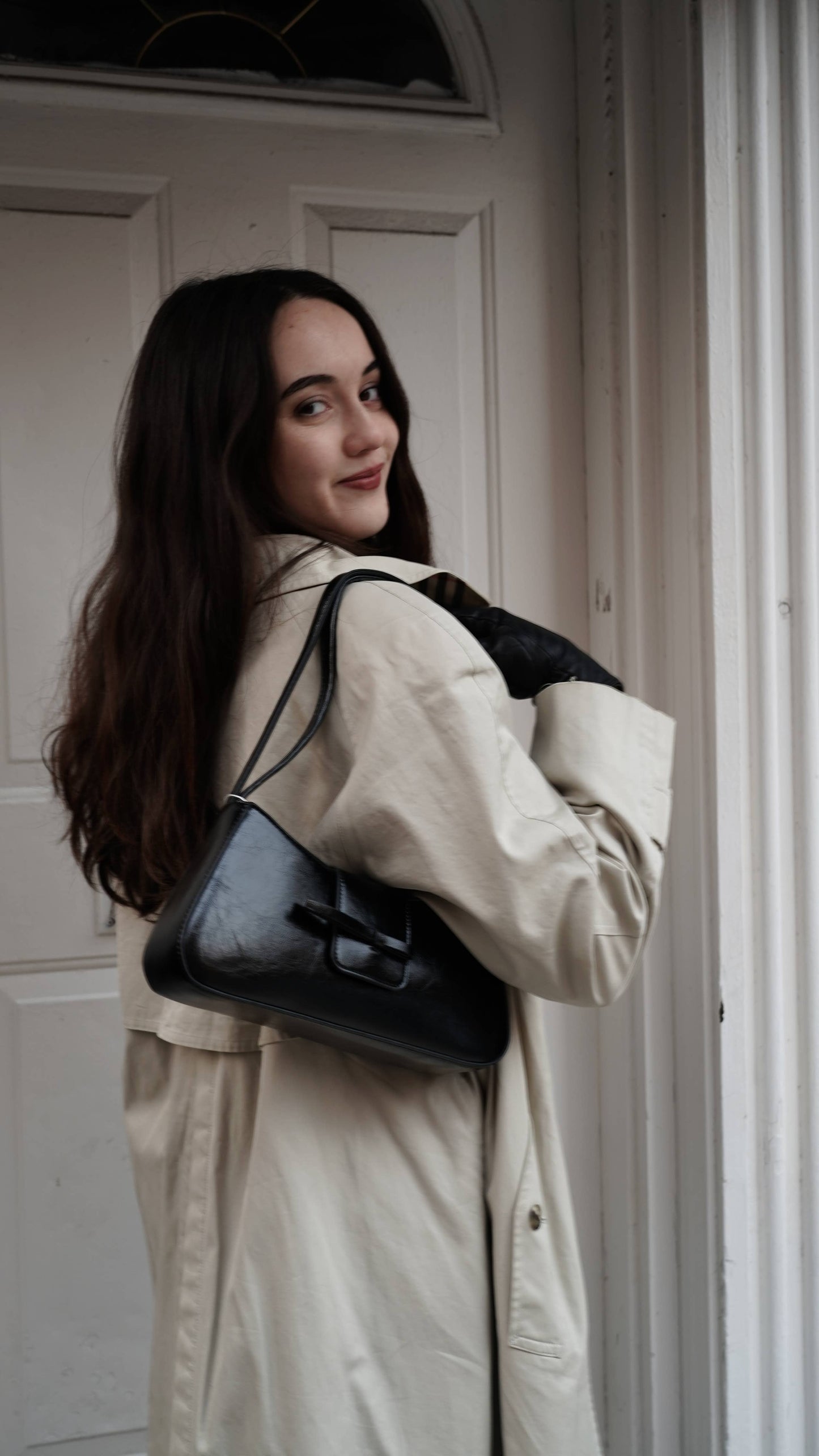 Mini Bow Baguette Handbag