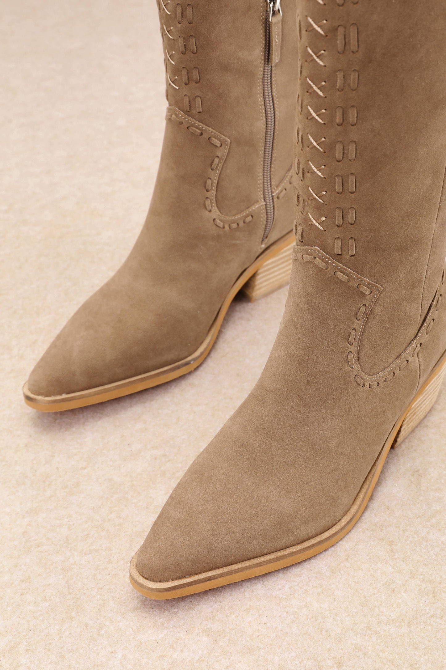 ALESSIA SUEDE WESTERN BOOTS