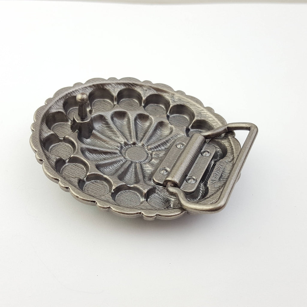 Oval Western Turquoise Stone Belt Buckle