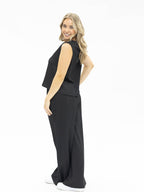 Black Textured Knit Tank Top