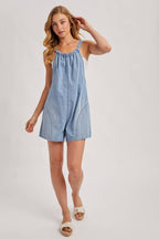 DENIM WASHED OVERALL