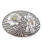 Buckle: Western Oval Sunflower Buckle