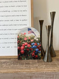 Floral Red White Blue Arch : Small