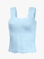Textured Lucy Tank- Blue