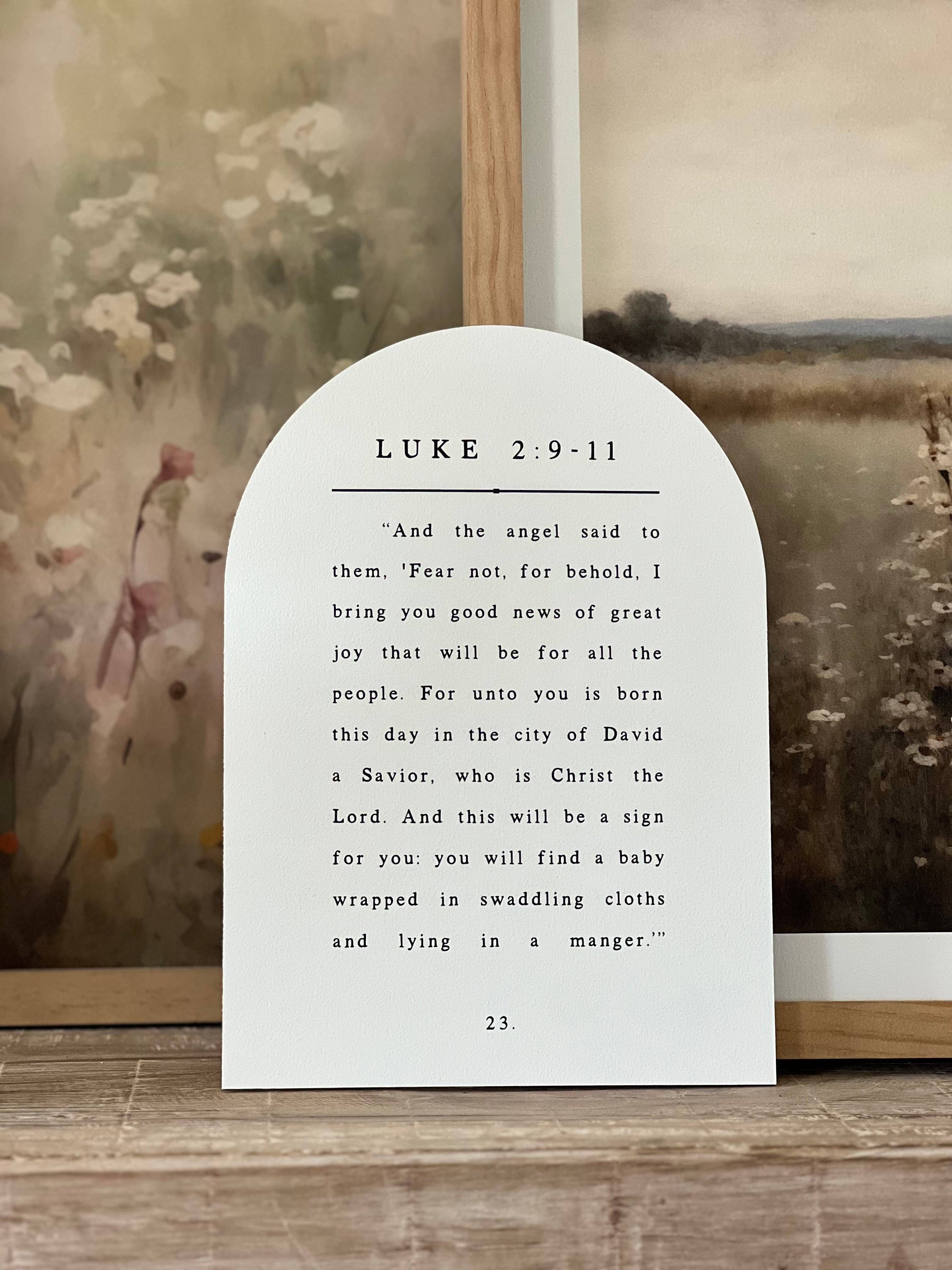 Luke 2 Book Page, Arch