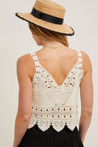 CROCHET LACE TANK