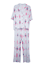 Nutcrackers Christmas Light Blue Lounge Pants Set