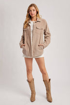 CORDUROY SHERPA-LINED JACKET