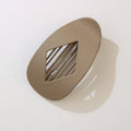 Jumbo Lay Flat Oval Hair Claw Clips-TAN