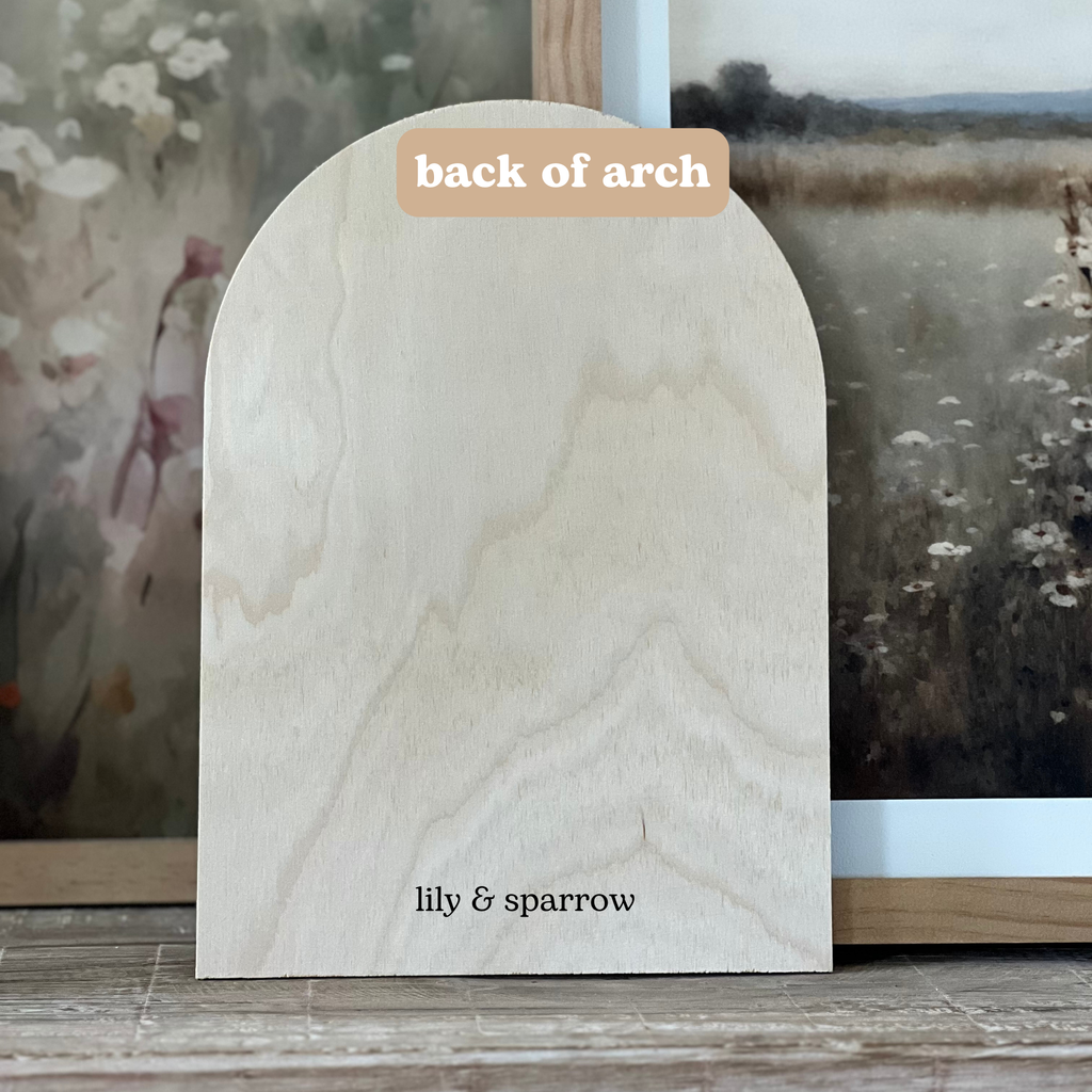 Large Winter Barn Scene, Arch