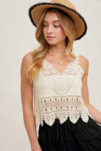 CROCHET LACE TANK