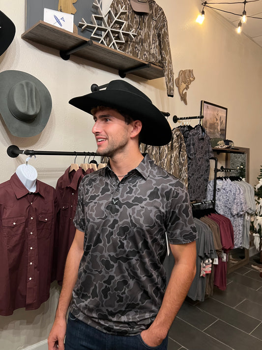 Black Camo Polo