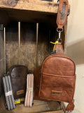 Wrangler Crossbody Purse- Dark Brown
