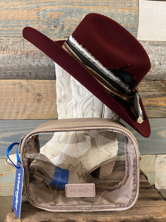 Wrangler Clear Bag- Brown