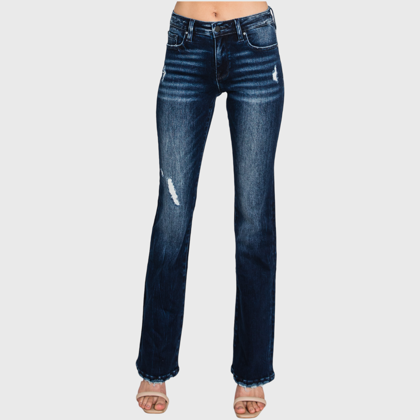 MID RISE STRETCH CLASSIC BOOTCUT JEANS