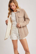 CORDUROY SHERPA-LINED JACKET