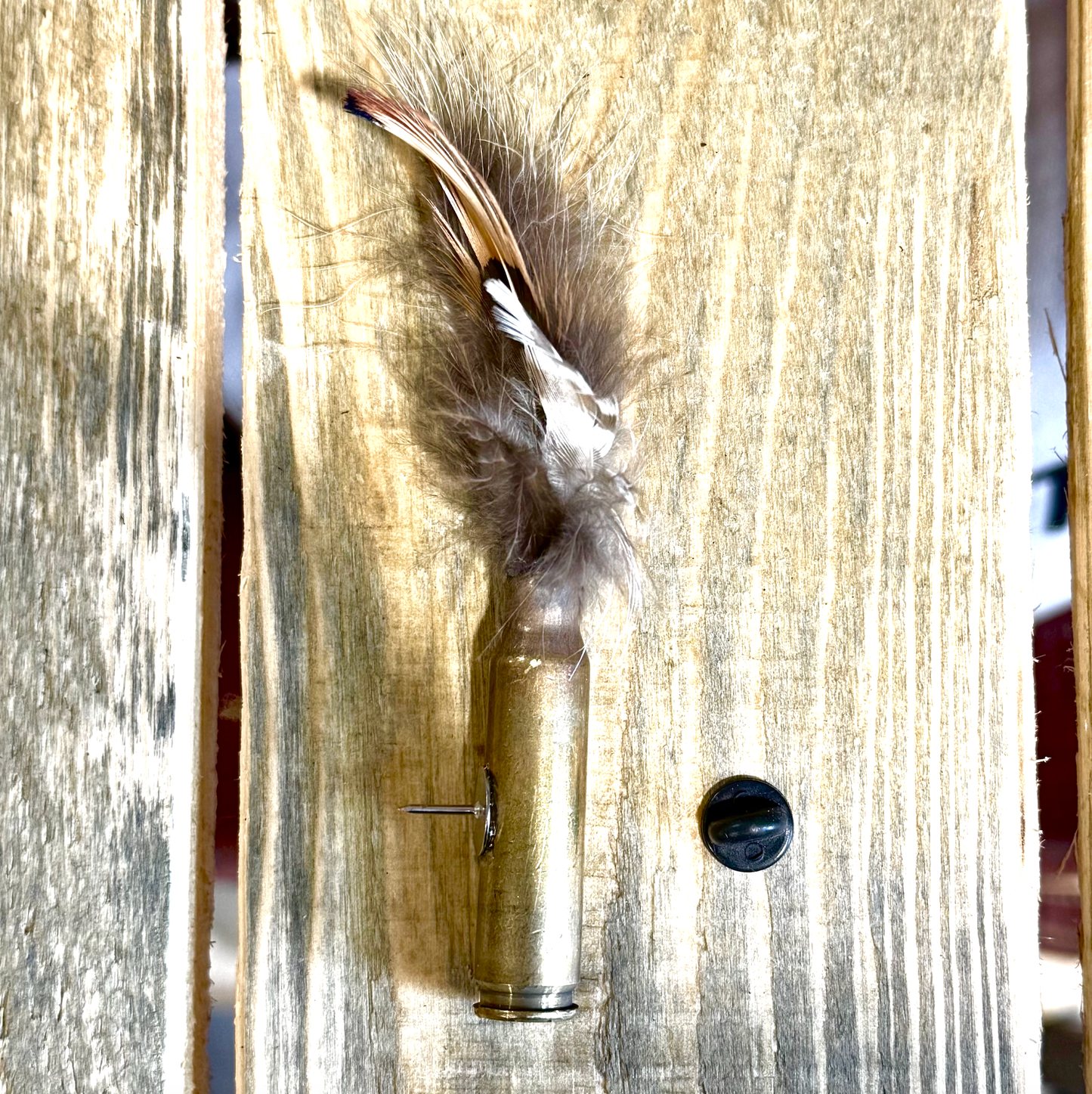 Feather Pin Bullet Casing - Hat Pin, Pocket Pin
