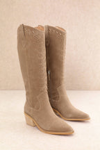 ALESSIA SUEDE WESTERN BOOTS