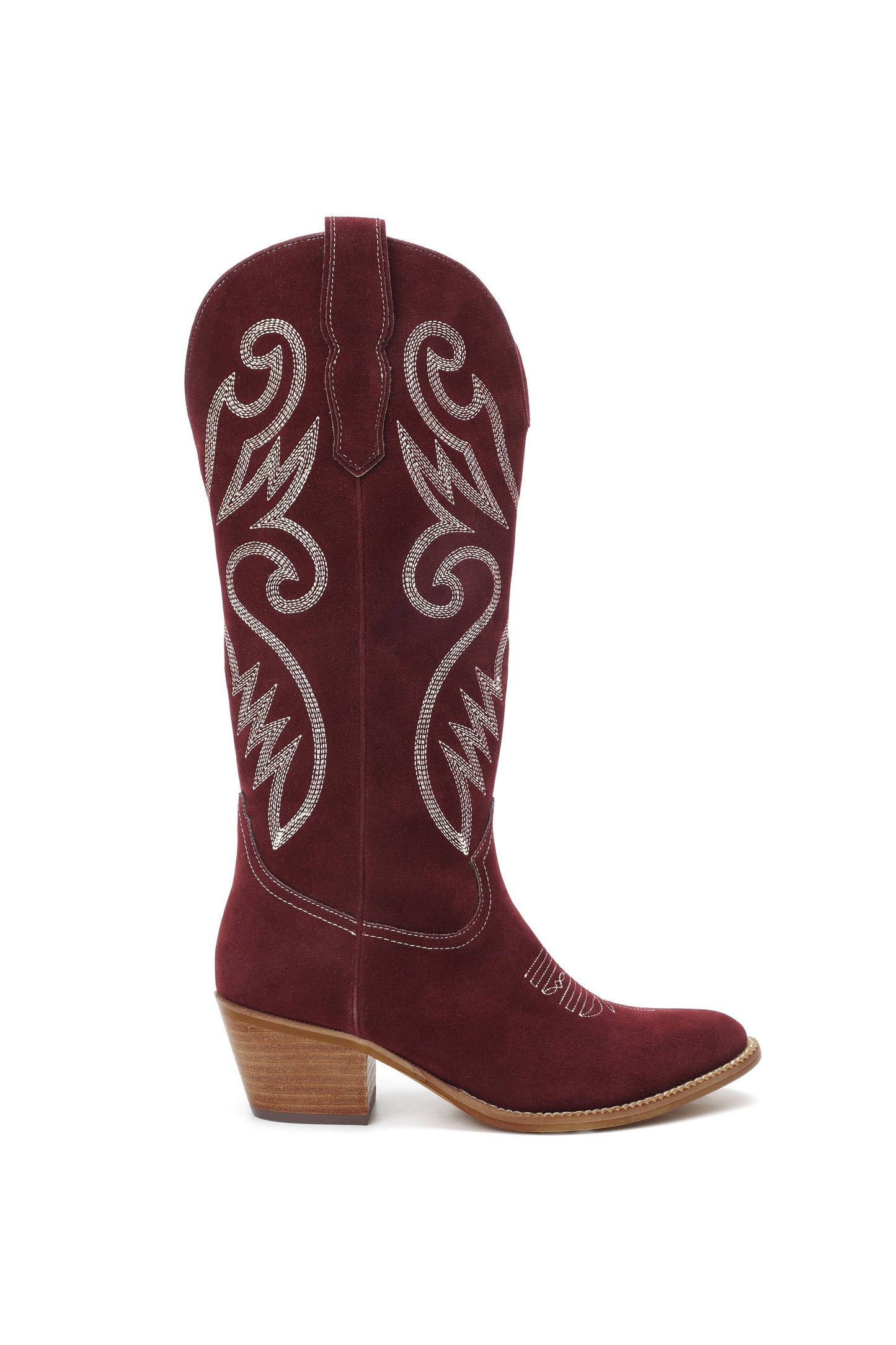 Maroon Suede Boots