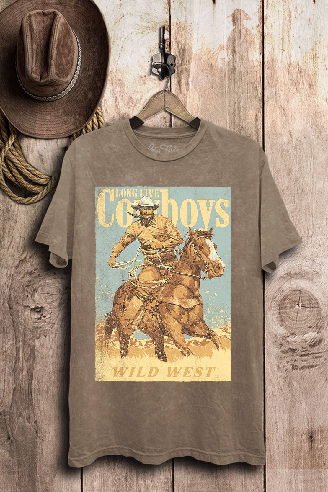 Long Live Cowboys Graphic Top