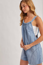 DENIM WASHED OVERALL
